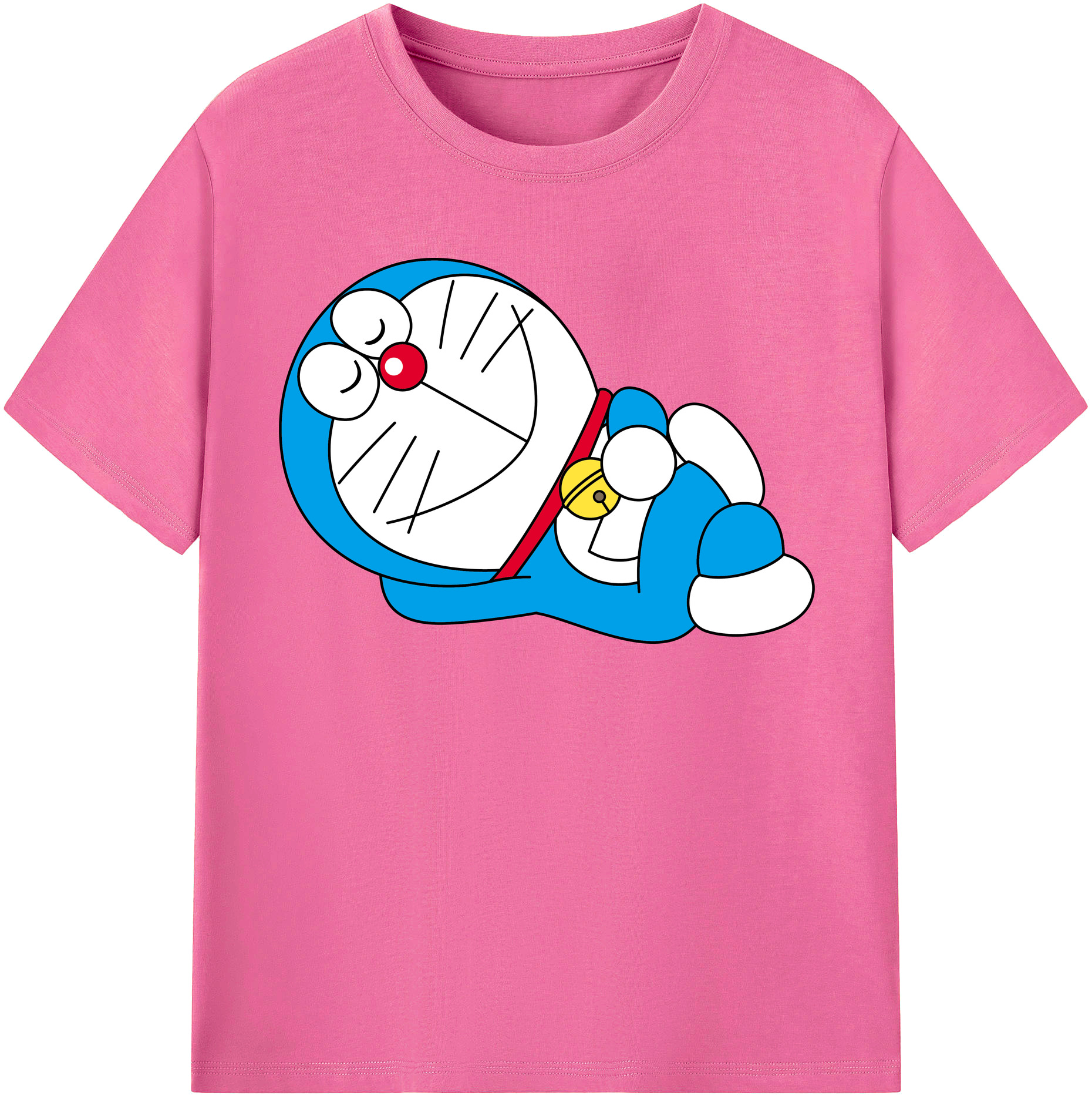 （画像用） ドラえもん Doraemon レディースカジュアルプリントTシャツ（綿100％）